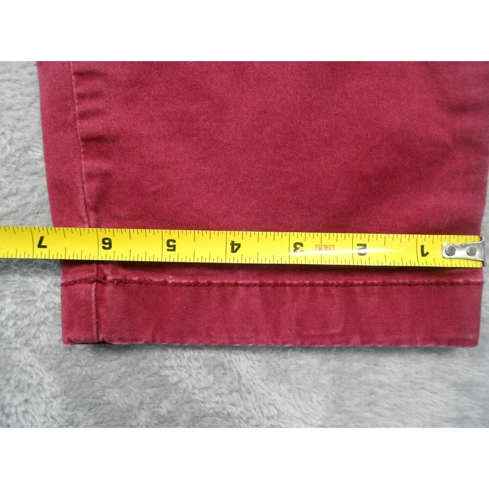 Tommy Hilfiger Chino Pants Mens Sz. 31x32 (29x29) Actual Straight Leg Red